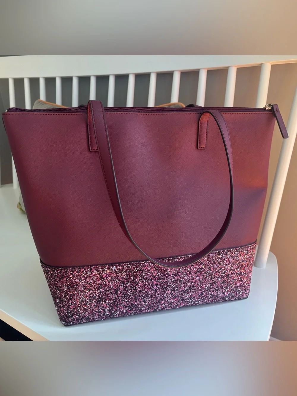 NWOT Kate Spade New York Greta Court Penny Tote in Cherrywood